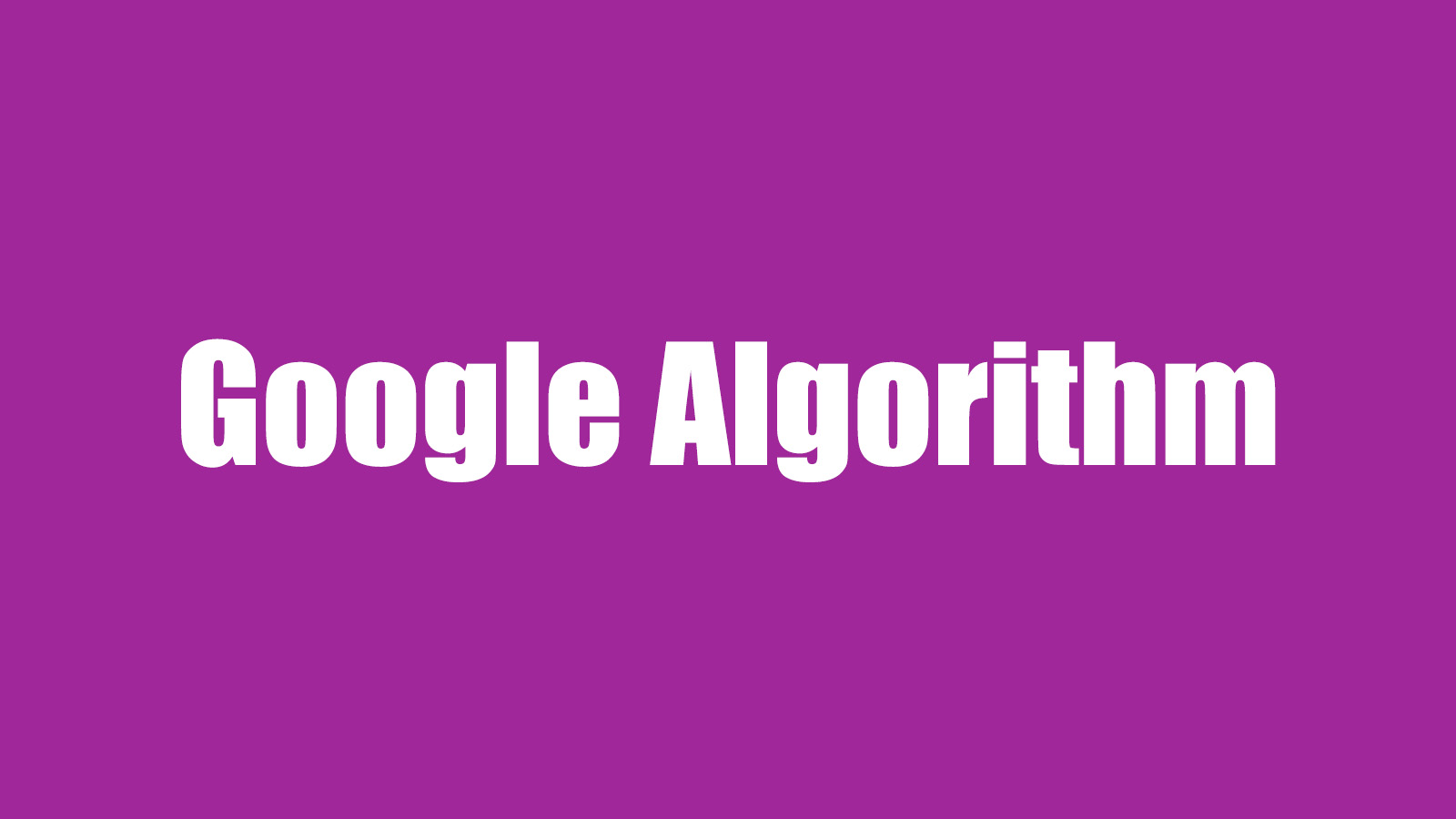 Google_Algorithm