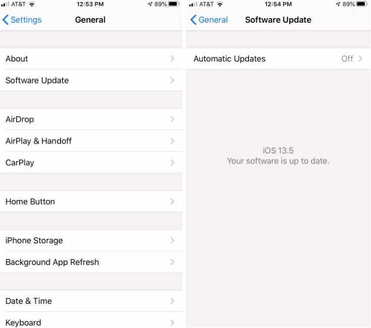 بروزرسانی iOS 13.5