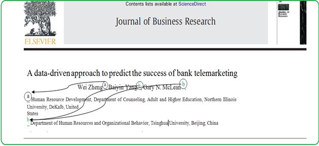 نحوه نوشتن افلیشن نویسندگان