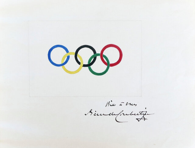نقاشی اصلی پنج حلقه المپیک به قیمت ۱۸۵ هزار یورو به فروش رفت